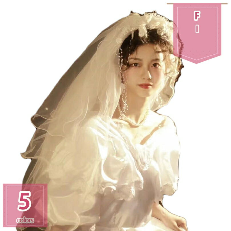 ウエディングベール ブライダル ヴェール 花嫁ベール ウェディングベール ショート 単層ベール レース ..