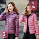 ダウンジャケット レディース ショート コート 冬服 薄手 ダウンコート 上品 コート カジュアル アウター 体型カバー 着痩せ シンプル スタイリッシュ フード 防寒服 暖かい ダウンジャケット 超軽量 おしゃれ リバーシブル用 holosbird-goods1