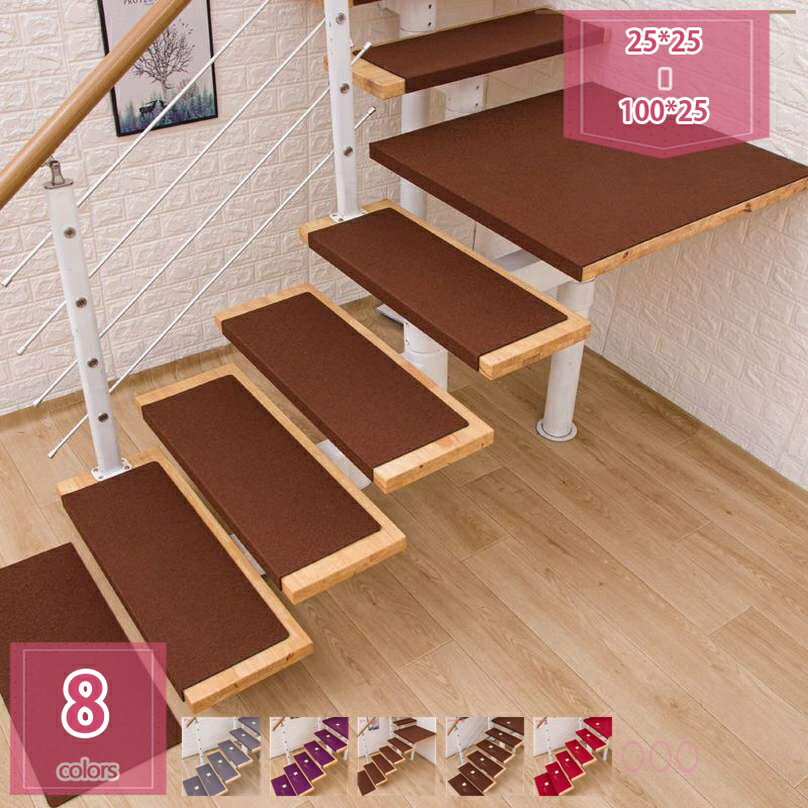 階段 滑り止めマット15枚セット 階段マット蛍光 折り曲げ 防音 消臭 蓄光式 足冷え 防音対策 ズレない ..