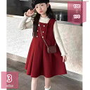こども服 セットアップ 女の子 2点セット セーター+ワンピース 2点セット 裏起毛 あつたか 秋冬 厚手 暖かい チェック柄 通学 長袖 アウトドア おしゃれ お出かけ 可愛い 柔らかい ジュニア服 卒園式/入学式/パーティ holosbird-goods1