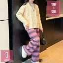 1600円OFFクーポン 子供服 2点セット 女の子 ニット セーター ワイドパンツ プルオーバー ロングパンツ スポーツウェア ゆったり リブ編み ポケット ガールズ 上下セット 長ズボン 長袖 セーター カジュアル 通学 通園 春秋冬 防寒 子ども holosbird-goods1