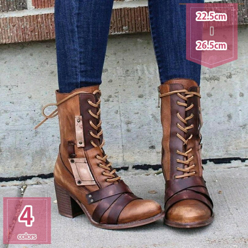 レディース ブーツ 袴 編み上げブーツ ファスナー付き 軽い 履き心地 レディース ショートブーツ 靴 疲れない ブーツ 歩きやすい ヒール ショート おしゃれ レースアップ ショート ブーツ レディースブーツ ブーツ ショートブーツ holosbird-goods1