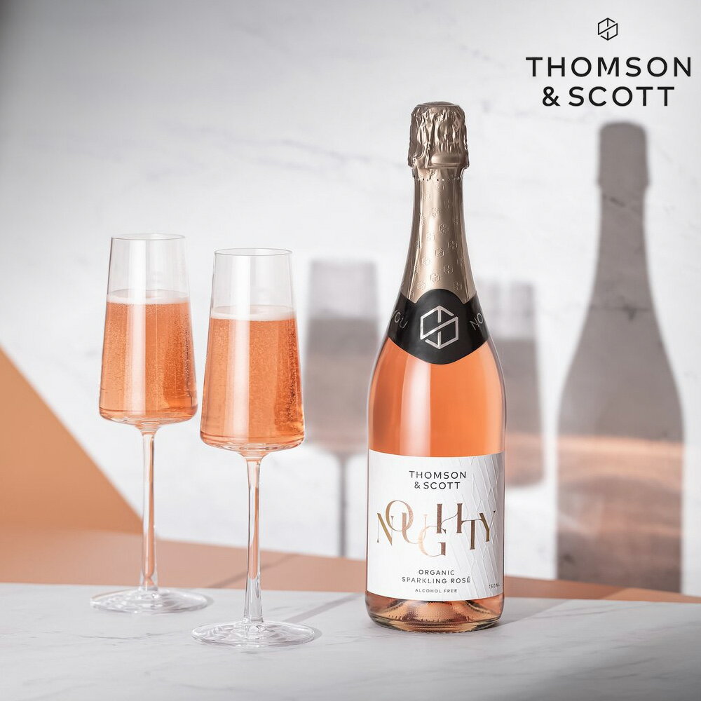 【平日11時までの注文で当日発送】ノンアルコール スパークリングワイン ロゼ 【Thomson & Scott Nougthy Rose 750ml 】 脱アルコール ロゼワイン フランス プレゼント ノンアル 辛口 女性 シャンパン風　母の日　早割