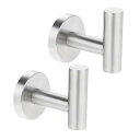 タオルフック 壁掛けフック 304ステンレス 洗面所 バスルーム 浴室 キッチン トイレ用 フック コートフック 帽子用 2個セット(3)