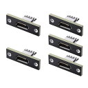 xiwai 5個 USB タイプ C DIY OEM PC ボード 24ピン USB 2.0 ピン配置 パネルマウントタイプ コネクタ 修理交換部品用(2)