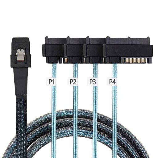 Xiwai スリム SAS 4.0 SFF-8654 4i 38 ピン ホストから 4 SAS 29 ピン SFF-8654 から SFF-8482 ターゲット ハード ディスク ファンアウト RAID ケーブル Xiwai スリム SAS 4.0 SFF-8654 4i 38 ピン ホストから 4 SAS 29 ピン SFF-8654 から SFF-8482 ターゲット ハード ディスク ファンアウト RAID ケーブル