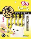 (まとめ買い)いなばペットフード 焼かつおちゅ~るタイプ かつおミックス味 12g×10本入り 10R-109 猫用 【×8】