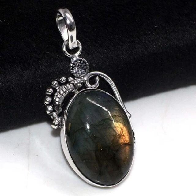 天然石ラブラドライト・ペンダントトップ