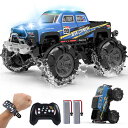 DEERC 水陸両用 ラジコンカー 子供向け ラジコン オフロード 車 rc car リモコンカー おもちゃ 四輪駆動 2つの操作モード 防水 ジェスチャー操作 7種類のライト ワンキースタンド 操作時間70分 子供 取扱説明書 BG028