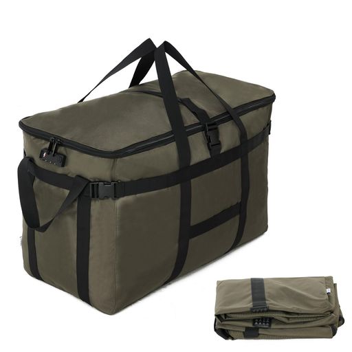 Arxusスタイリストバッグ旅行大容量TSAロックアウトドアキャンプ収納130L折りたたみトート防水大きめカ..