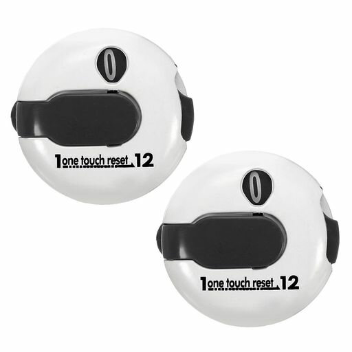 PATIKILゴルフスコアカウンター2個セットミニゴルフショットストロークアタッチメントカウンタークリッ..