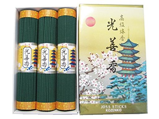 淡路梅薫堂のお線香光善香大把3入杉線香お墓参りお墓参り用束#405