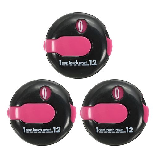 PATIKILゴルフスコアカウンター3個セットミニゴルフショットストロークアタッチメントカウンタークリッ..