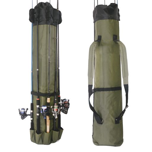 GUNSEEDロッドケース釣りバッグ両肩掛け竿ケースポータブルフィッシングバッグ110cm竿袋大容量両肩掛け..