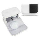 Crestgolfゴルフボールポーチボールケースボールマーカー装着可能ティーホルダー付きゴルフボール入れマグネットプレミアムレザーボール収納キャリーポーチ半分型