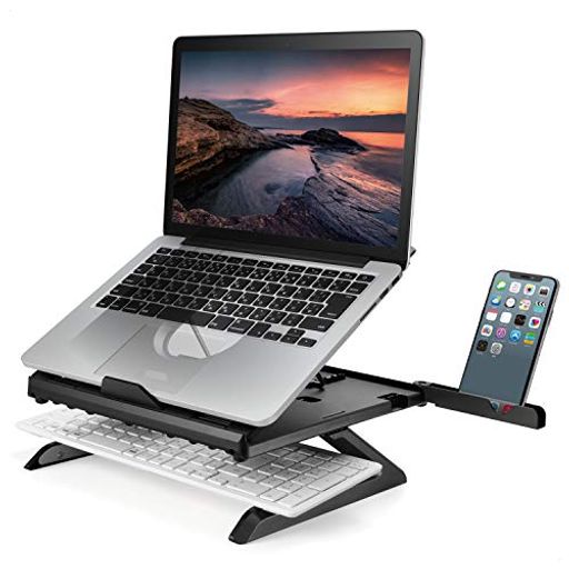 Other - エレコムノートPCスタンド折りたたみ8段階9.5cm高さアップ脚スマホスタンド付~15.6インチノートPC対応折りたたみ時サイズ:幅280x奥行280x高さ26mm耐荷重:10kgブラックPCA-LTSH8BK