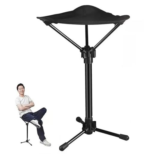 イスおりたたみ3本脚折りたたみ椅子軽量持ち運びモバイルチェアアウトドア折りたたみ椅子伸縮式アウト..