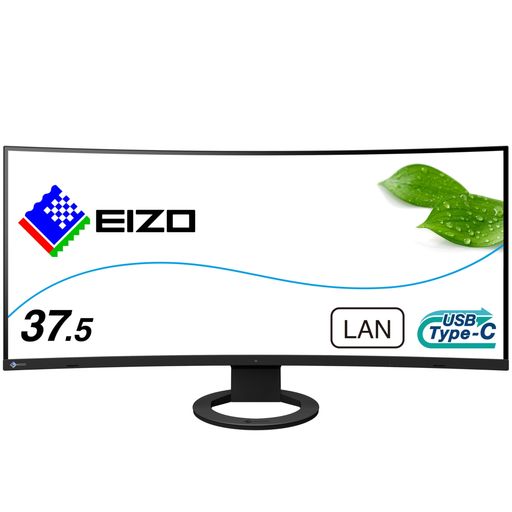 EIZO プロフェショナルウルトラワイドモニター | FlexScan EV3895-BK | 37.5型・USB Type-C・ブラック