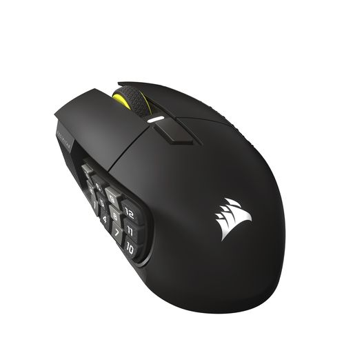 CORSAIR SCIMITAR ELITE WIRELESS SE MMO向け ワイヤレスゲーミングマウス 16ボタン プログラム可能 ブラック