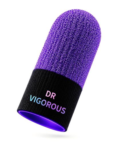 DR.Vigorous指サックゲーム用ゆびさっく40針極細編み技術誤触防止/手汗対策/滑り止め高純度銀繊維スマホ/タブレット対応《プロセカ》《PUBGMobile》《フォートナイト》等FPS・音ゲーに最適6個…