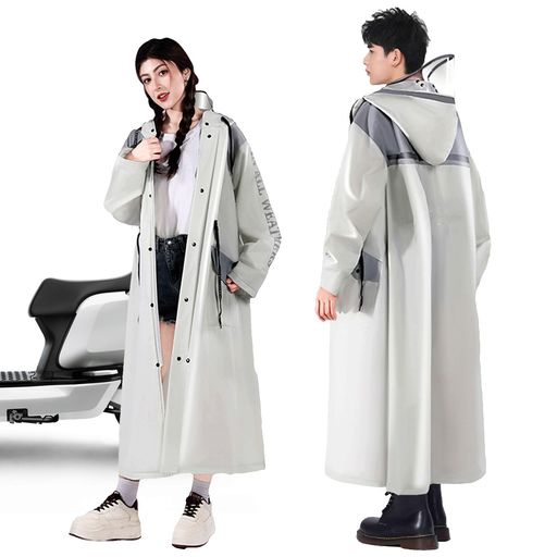 [SONGSONG]レインコート自転車【2025新設計カッパリュック対応/反射テープ】超軽量&速乾多機能防風防水レインウェア通勤通学男女兼用収納袋付き(グレーXXL(165-180cm))