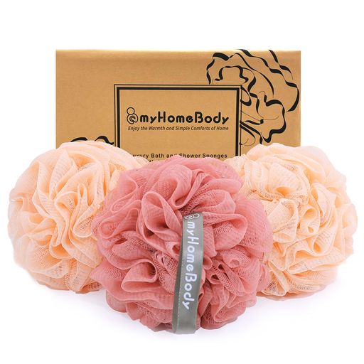 myHomeBody大きめサイズ70g泡立てネット、ボディタオル、ボディスポンジ、ボディスクラバー、バススポ..