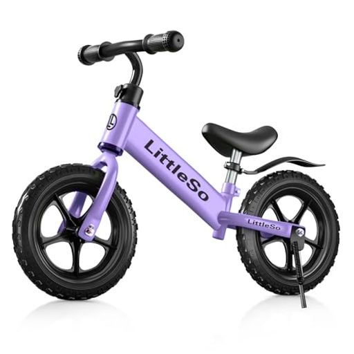LittleSo ペダルなし自転車 3~8歳 キッズ 12/14インチ キックバイク スタンドあり 子供用 超軽量 持ち運びも簡単 おしゃれ 発泡タイヤ 乗り物 お祝いクリスマス 誕生日 プレゼント 子供 男の子…
