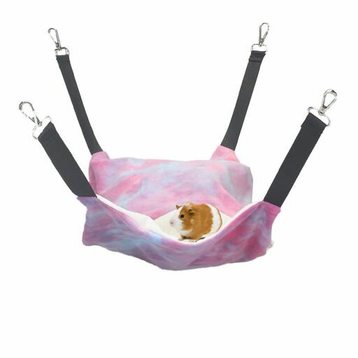 emoursフェレット快適暖かいハンモックチンチラハンギングケージベッドフリース隠れ家スリーパーラットシュガーグライダーリスモルモットその他の小動物用16x11インチ