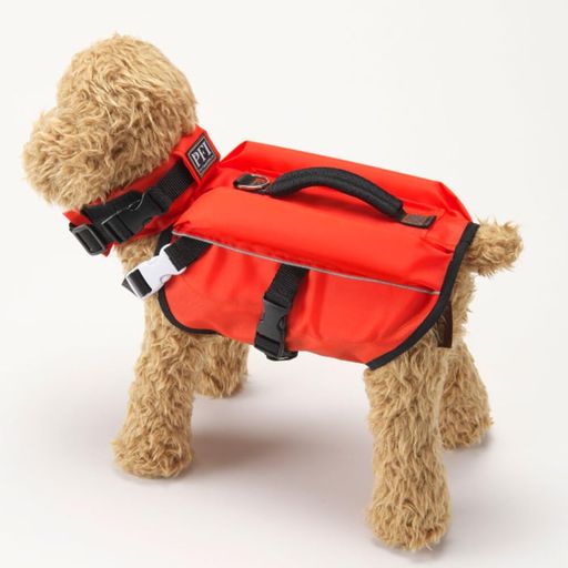 PFI(ピーファイ)犬用フローティングベストライフジャケットSSサイズキャロット日本製Wフロート構造ペッ..