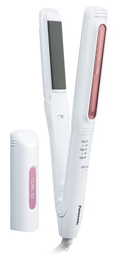 パナソニックヘアアイロンカールストレート2way海外対応32mm白EH-HV30-W