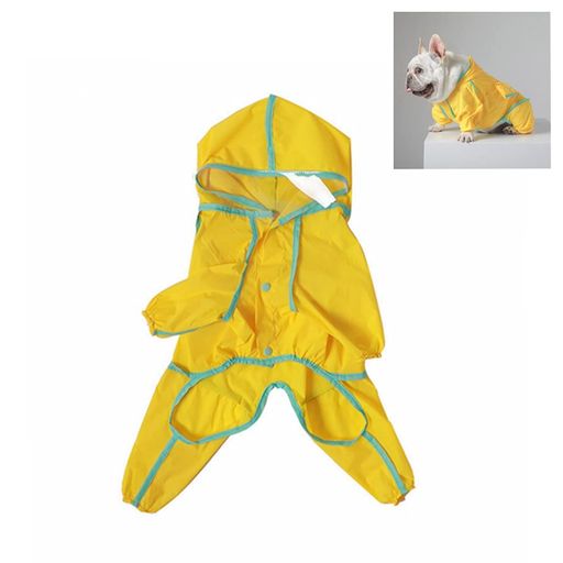 犬レインコート犬用レインコート犬カッパポンチョCOTOREALペット用雨具完全防水梅雨帽子付き軽量通気防雪防塵防風着脱簡単快適小型犬中型犬大型犬(Mイロー)