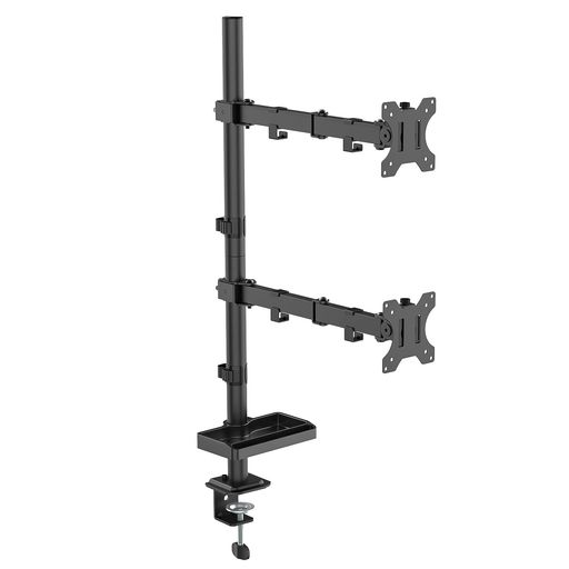 UPGRAVITYモニターアームデュアル2画面縦上下水平可動液晶ディスプレイアーム多角度調節13-32インチ対..