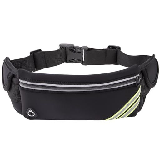 MAXTOPランニングポーチウエストポーチペットボトルホルダーイヤホンホール付き揺れないスマホ対応大容..