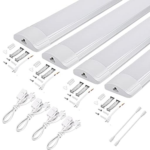 MAGOKOROLED蛍光灯器具一体型40w形LEDベースライト120cmキッチン用ライト36w消費電力一体直管ランプ8畳..