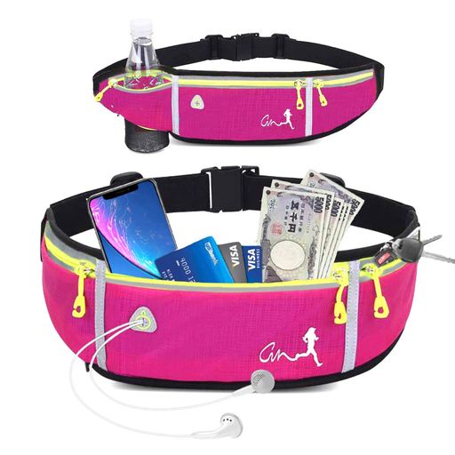ランニング-ポーチウエストバッグICIICOウォーキングジョギングポーチスマホボトルケージイヤホンホー..