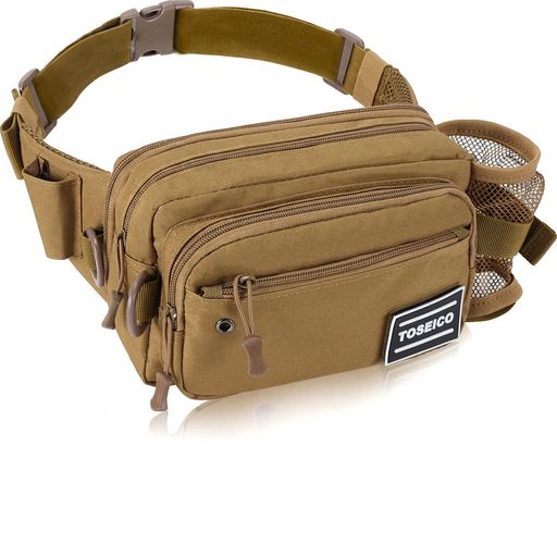 TOSEICOウエストポーチメンズボディバッグ拡張可能多機能ショルダーバッグレディースウエストバッグ斜..