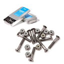 Elosスケートボード用ハードウェア1.1インチ(28mm)ビスとナット(ビス9個&ナット9個)六角穴ボルトとナットのセット硬化鋼製頑丈錆びにくいスケボー用ロン...