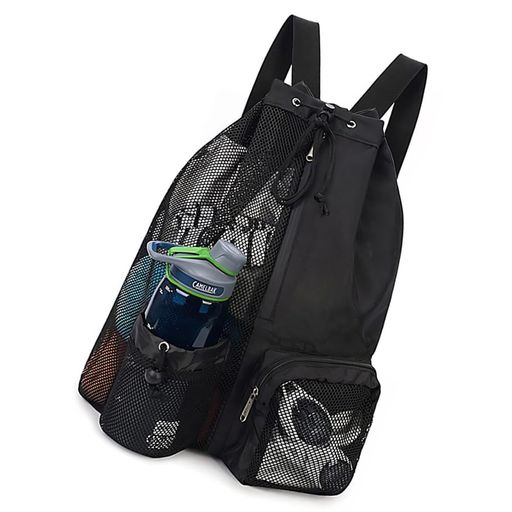 [KDSSYFT]プールバッグジムサックメッシュナップサック防水軽量多機能シューズ収納バッグ中が見える水..