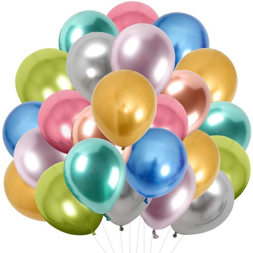 Senteriaバルーン風船マルチカラー100個入り小さい10インチ金属風船丸型極厚誕生日会結婚式卒業開店店舗装飾お祝い記念日イベントハッピーバースデーパーティー