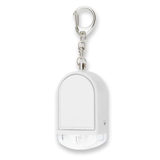 防犯ブザー大音量ライト光るホワイトGE085Wアスカ85dB防犯白小学生女の子男の子大人女性通勤通学フックled誤作動防止(3)