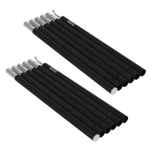 DOD(ディーオーディー)コンパクトタープポールブラック収納40cm太さ19mm【ツーリング仕様】MAX約200cmX..