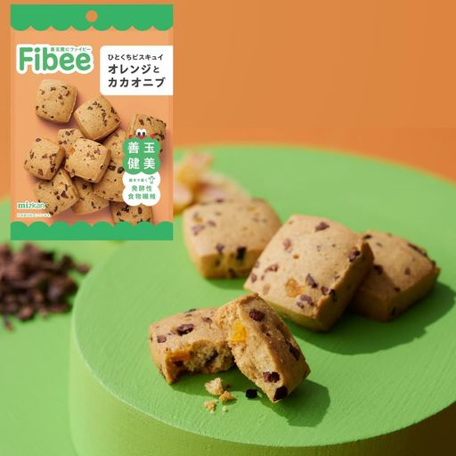 Fibeeミツカンひとくちビスキュイオレンジとカカオニブ35gx5袋|おからヘルシーおやつお菓子腸まで届く..