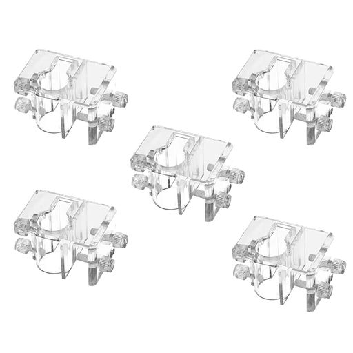 WanFengXue水槽パイプホース固定取り付け具アクアリウムパイプホルダーアクリルクリアパイプホース固定具金魚鉢水槽用配管5-20mmの管をクリップできる(5個セット)