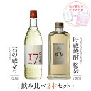 【父の日 特典 P20倍+クーポン】 焼酎 ギフトセット 色が変わるグラス付き 720ml 2本セット ( 芋焼酎 石の蔵から & 麦焼酎 桜岳 ) / 送料無料 お祝い ギフト 対応無料 本坊酒造 芋焼酎 麦焼酎 セット 男性 プレゼント / 本坊酒造 公式通販