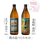 焼酎 ギフトセット 色が変わるグラス付き 900ml 2本セット ( 芋焼酎 さつまおはら & 麦焼酎 南洲 ) / 送料無料 お祝い ギフト 対応無料 本坊酒造 芋焼酎 麦焼酎 セット 男性 プレゼント / 本坊酒造 公式通販