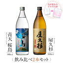 焼酎 ギフトセット 色が変わるグラス付き 900ml 2本セット ( 芋焼酎 屋久杉 & 青天桜島 ) / 送料無料 お祝い ギフト 対応無料 本坊酒造 芋 焼酎 セット 男性 プレゼント / 本坊酒造 公式通販