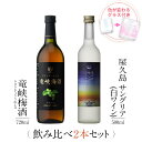 焼酎 飲み比べ グラス 付き 2本 セット 竜峡梅酒 屋久島サングリア パッション&白ワイン 芋 芋焼酎 酒 お酒 高級 男性 ギフト プレゼント 送料無料 鹿児島 本坊酒造 メッセージカード無料