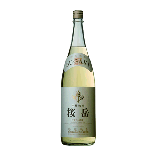 【ハイボール】麦焼酎 桜岳 25度 1800ml 単品 麦 麦焼酎 酒 お酒 高級 男性 父の日 ギフト プレゼント 鹿児島 本坊酒造 メッセージカード無料