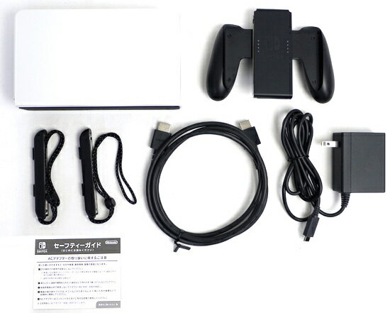 エクセラー3号館　楽天市場店の【いつでも2倍！1日と5.0のつく日、18日は3倍！】【中古】任天堂 Nintendo Switch 有機ELモデル HEG-S-KAAAA ホワイト Joy-Conいたみ 元箱あり｜アングル3