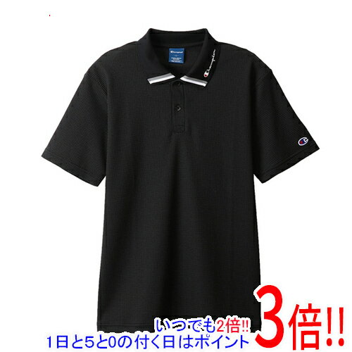 【いつでも2倍！1日と5.0のつく日、18日は3倍！】CHAMPION チャンピオン S サイズ POLO SHIRT ポロシャツ C3-RS315 ブラック